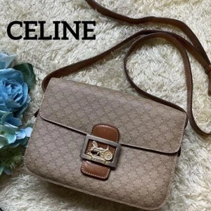 Rare Celine Shoulder Bag Macadam Triomphe Carriage Hardware - Picture 1 of 20