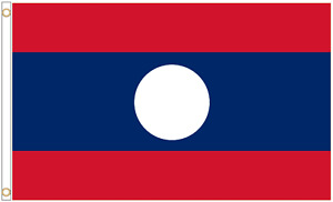 Laos Polyester Flag - Choice of Sizes