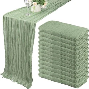 Gauze Table Runner Dinning Decoration 90*300CM Wedding Party Table Runners - Picture 1 of 45