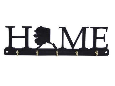 Alaska Hogar Estado Forma Llavero Perchero Ganchos Inauguración Casa Pared Regalo Foto 1 de 4