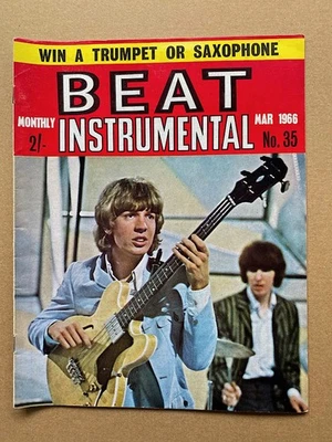 WALKER BROTHERS BEAT INSTRUMENTAL MAGAZINE MARCH 1966 SCOTT WALKER COVER (no fea - Image 1 of 2