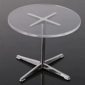 Tavolino Rotondo Semplice Da Giardino In Miniatura Per Casa Delle Bambole 1/12 - Foto 1 di 6