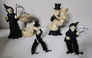 Yankee Candle 2011 Sensenmann Tortenbrenner Halloween NEU Boney Bunch 4-teiliges Set - Bild 1 von 12
