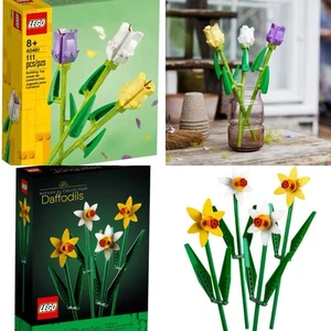🔥 LEGO Tulips (40461) and Daffodils (40646) Botanical Collection - Lot of 2 NEW - Picture 1 of 12
