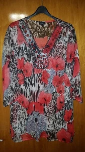 Bexley´s Woman Tunika Gr.44,3/4Arm transparent - Bild 1 von 5
