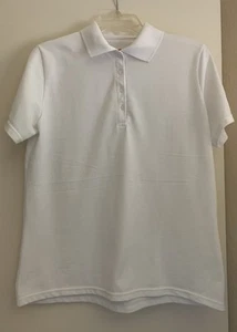 Maglione donna Hanes X-TEMP grande bianco stile polo - Foto 1 di 3