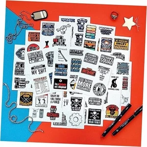 100Pcs Funny Mechanic Stickers and Decals, Mechanic Hard Hat Stickers for - Photo 1 sur 8