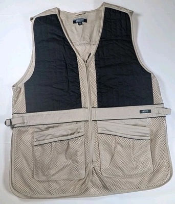 Gander Mountain Guide Series Mesh Hunting/Shooting Vest Mens 2XL Tan W/Black - Image 1 of 4