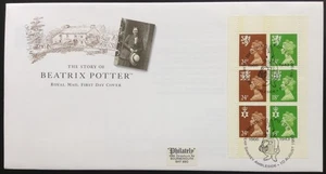 GB DX15 1993 Beatrix Potter Prestige Booklet Pane 2 on First Day Cover Ambleside - Picture 1 of 2