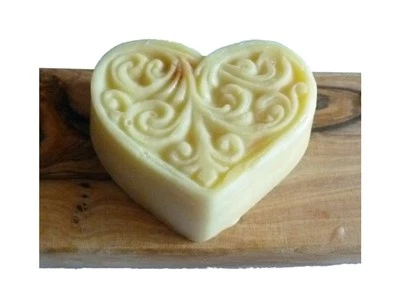 Bio Massagecreme Herz m. Sheabutter GRAPEFRUIT & ORANGE Massage Einseifer