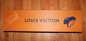Authentic LOUIS VUITTON Skateboard Magnetic Box 34x9x6" Ribbon Receipt More! - Picture 1 of 8
