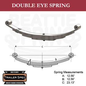 Remolque hoja resorte doble ojo 12,56" x 12,56" / 23,13" largo / 2500 lb - Imagen 1 de 1