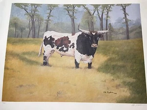 Ali Kaplan Limited Edition Cow Lithograph Print, Signed & Numbered - Picture 1 of 6