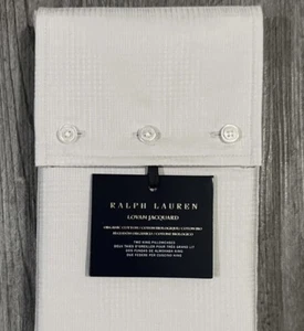 2 Ralph Lauren King Pillowcases Lovan Jacquard Platinum Cotton Glen Plaid Sateen - Picture 1 of 4