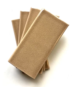 3x6 Cafe Latte Handmade Glossy Finish Crackled Ceramic Tile Wall Backsplash Bath - Picture 1 of 5