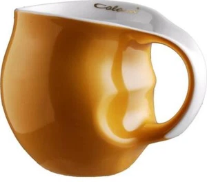 Taza de café de porcelana Luigi Colani naranja - Imagen 1 de 1