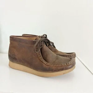 Clarks Originals Boy’s Leather Wallabees Classic Leather Chukka Boots 2.5 Read - Picture 1 of 9