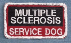 MULTIPLE SCLEROSIS SERVICE DOG Service Dog vest patch  - Picture 1 of 1