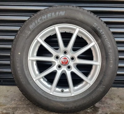 for JAGUAR E-PACE 17" 7J 10 SPOKE ALLOY WHEEL AND TYRE 225/65/17 USED J9C1273 - Bild 1 von 4