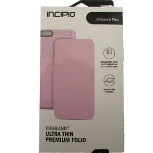Incipio Highland Premium Folio w'Card Slot iPhone 6 Plus - Pink Brand New - Picture 1 of 7