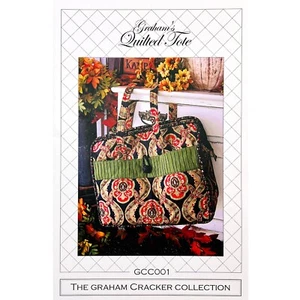 Grahams Quilted Tote PATTERN GCC001 Jan Vaine for the Graham Cracker Collection - Picture 1 of 5