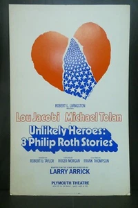 Unwahrscheinliche Helden 3 Phillip Roth Geschichten Broadway Fensterkarte Poster 14" x 22" - Bild 1 von 7