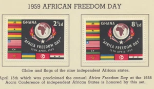 Briefmarken Ghana Scott #46 bis 47, postfrisch aufklappbar - Bild 1 von 1