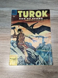 FOUR COLOR COMICS #656 DELL GOLDEN AGE TUROK SON OF STONE 1955 Comic Book - Picture 1 of 21