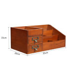 Wooden Desktop Storage Cabinet Drawer Box Cosmetic Makeup Home/office Organiser