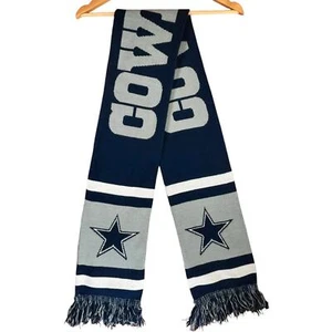 Sciarpa Cowboys NFL unisex maglia inverno autunno calda accogliente collo con frange taglia unica - Foto 1 di 2