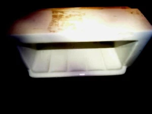 Biltin, bathroom inside wall, tub/shower, white porcelain soap caddy, vintage - Picture 1 of 3