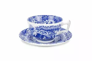Tazza da tè e piattino Spode blu italiano - Foto 1 di 1