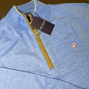 FRIAR'S HEAD GOLF CLUB - Mens 1/4 Zip Peter Millar CROWN COMFORT Pullover (NWT) - Picture 1 of 8