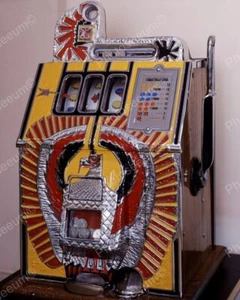 Mills War Eagle Reproduktion Spielautomat Viintage 8x10 Nachdruck des alten Fotos - Bild 1 von 1
