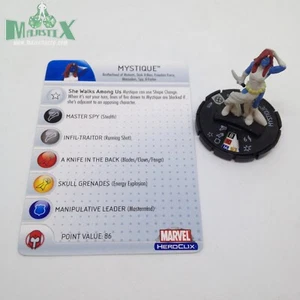 Heroclix Gigante Talla X-Men Set Mystique #035 ¡Figura rara con tarjeta! - Imagen 1 de 1
