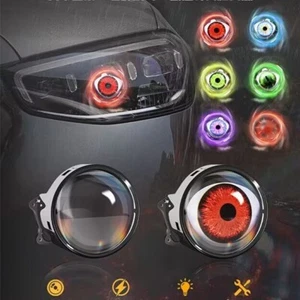 Dynamic Demon Eye LED 3D Car Truck Lights DIY Eyelid Strips for VW Golf Jeep - Picture 1 of 9