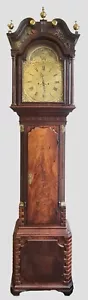 LONGCASE CLOCK. THOMAS ASHTON OF MACCLESFIELD. MAHOGANY AND BRASS CENTURY XVIII. - Picture 1 of 1