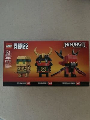 LEGO Brickheadz Ninjago Legacy Exclusivo 146 147 148 Golden Lloyd Nya 40490 Nuevo Foto 1 de 4