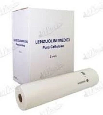 INGROCART 6 ROTOLI CARTA LETTINO LENZUOLINO MEDICO MT 80 CM 60 ROTOLO ESTETISTA - Immagine 1 di 2