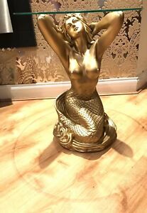 Side coffee table  gold mermaid