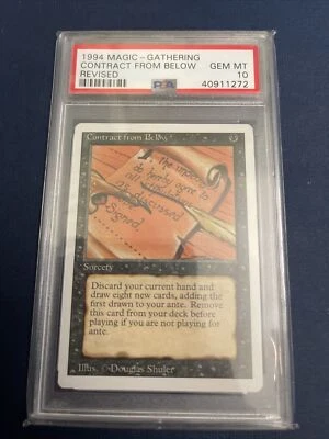 1994 CONTRACT FROM BELOW Revised Mtg Magic The Gathering PSA 10 GEM MINT Low Pop - Image 1 of 2