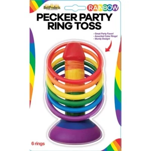 Rainbow Pecker Party Ring Toss - Picture 1 of 1
