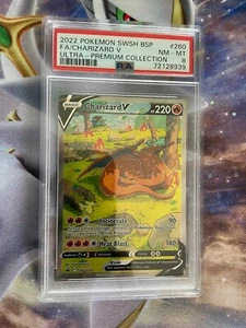 Pokemon SWSH260 Ultra Premium Collection FA Charizard V Black Star Promo PSA 8 - Bild 1 von 2
