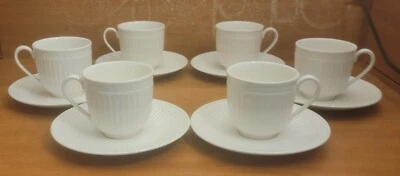Tazas y platillos Mikasa ITALIAN CAMPIÑA 6 juegos, 8 oz, DD900, excelente Foto 1 de 4