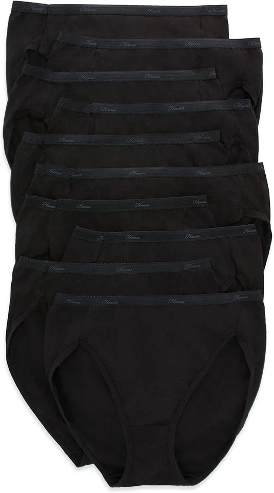 Hanes Women's Panties Pack 100 Cotton Underwear Moisture-Wicking Underwear U...