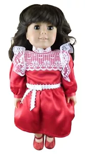 Muñeca Samantha American Girl Pleasant Company en réplica vestido de Navidad LEER - Imagen 1 de 9