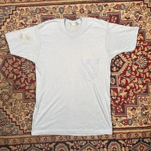 Vintage 80s Blue T Shirt Size Small Vtg - Picture 1 of 6