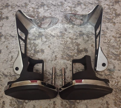 Reposabrazos traseros para pasajeros de motocicleta con portavasos para Harley Davidson Foto 1 de 4