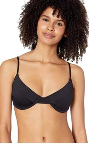 Volcom Simply Seamless Underwire Bikini Top XS Black NWT* BG900 - Picture 1 of 3