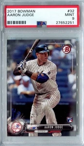 2017 BOWMAN #32 AARON JUDGE YANKEES ROOKIE RC PSA 9 - Picture 1 of 1